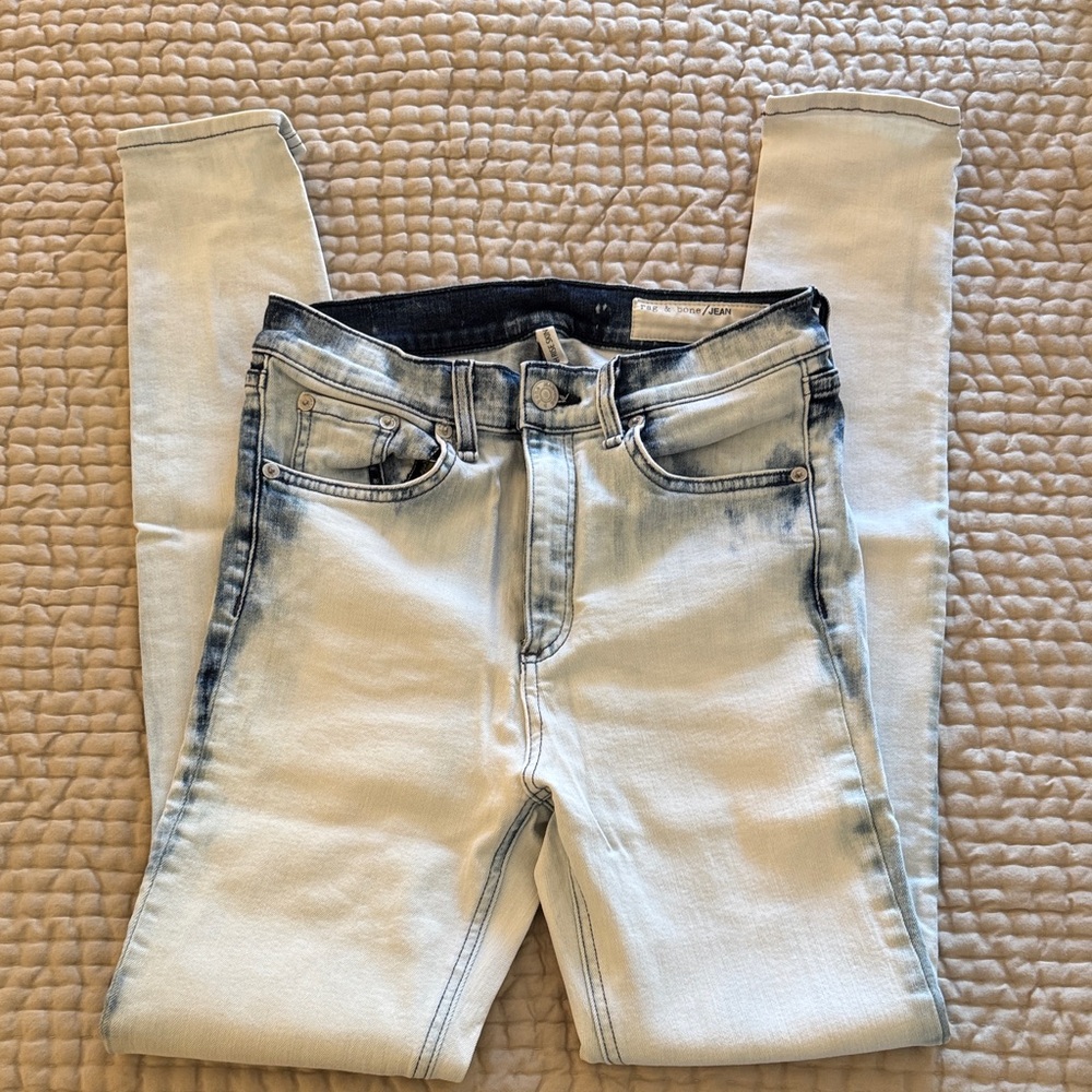 rag & bone Light Wash Skinny Jeans